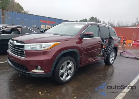 2016 Toyota Highlander Limited Platinum V6 from USA, damaged, VIN 5TDDKRFHXGS299470